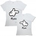 Парные футболки с надписью "Мой&amp;Моя"